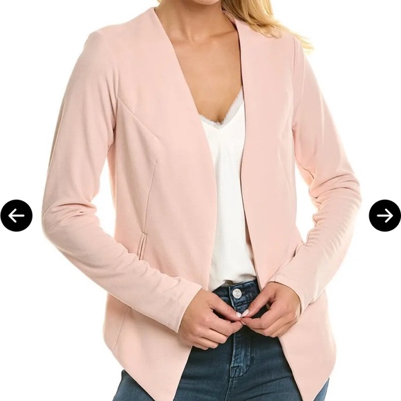 BCBGeneration Pale Pink Tuxedo Blazer Jacket - Size Medium - Picture 1 of 6